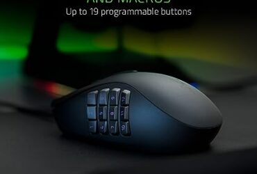 Image comparing Razer Naga Trinity and Logitech G Pro X gaming mice, highlighting their features and specifications for informed decision-making.